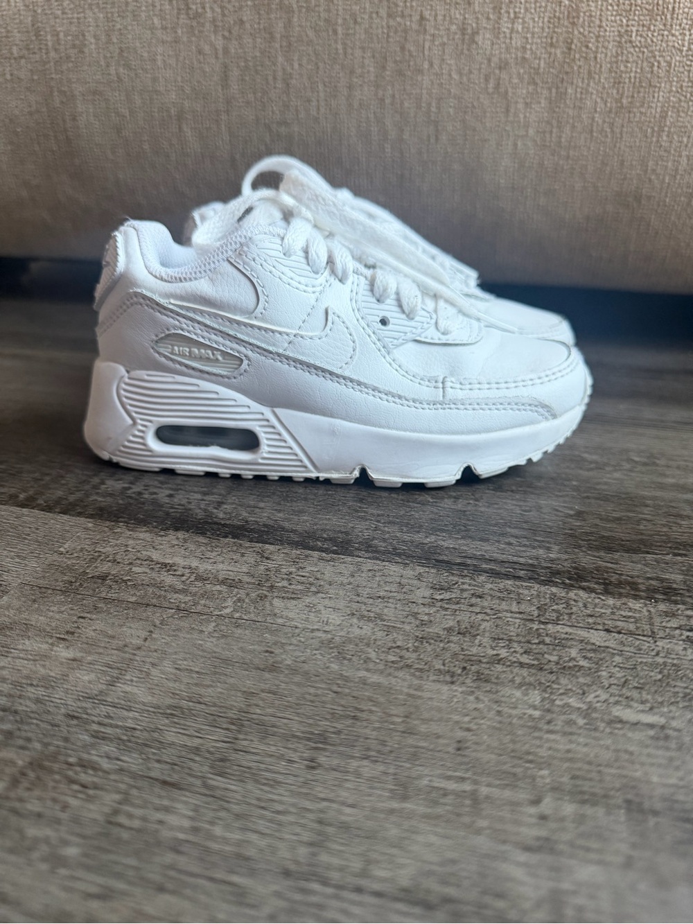 Nike Kids White Air Max Style Sneakers
